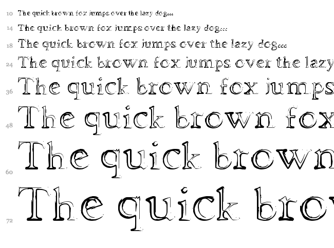 Dhe Mysterious font waterfall